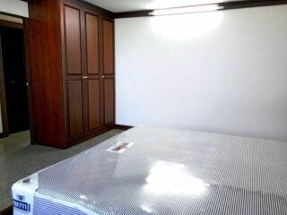 Empty bedroom with wardrobe