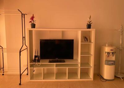 Living room with TV stand and amenities