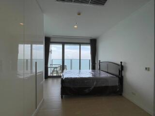 Modern bedroom with sea view