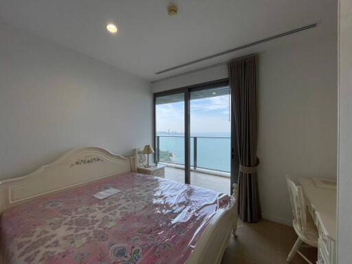 Bedroom with ocean view