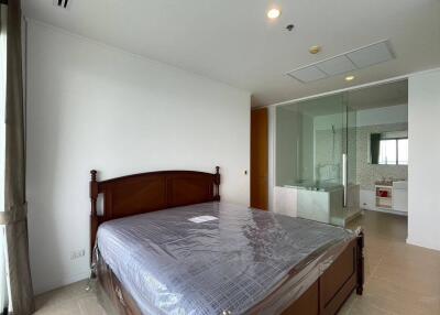 Spacious bedroom with attached bathroom