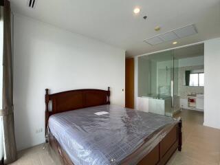 Spacious bedroom with attached bathroom