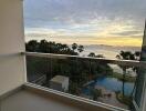 Balcony with scenic ocean view