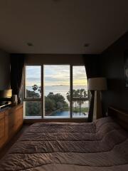 Bedroom with ocean view