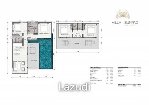 225 ตร.ม.  3 ห้องนอน  3 ห้องน้ำ วิลล่าสำหรับ ขายใน เชิงทะเล