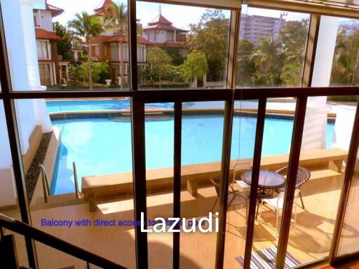 SPACIOUS 3 BEDROOM DUPLEX CONDO WITH DIRECT POOL ACCESS AT THE BOAT HOUSE HUA HIN