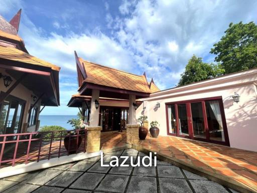 Exquisite 3 Bedroom Thai Traditional Style Oceanfront Villa for Sale