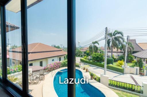 HUA HIN HORIZON : WELL DESIGNED + NEAR TOWN 5 BED POOL VILLA