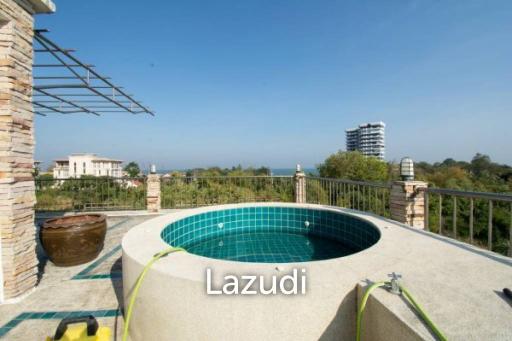 Great Design 3 Storey 4 Bed Pool Villa very close to the Beach with sea views.