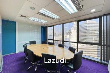 Fully Furnished + Fitted Office Space for Rent in Bangkok - SinoThai Building on Asoke Road Near MRT Sukhumvit + BTS Asok