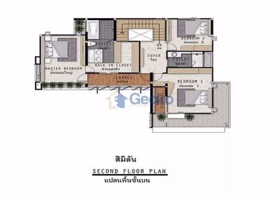 3 Bedrooms House in Tropical Village 2 Huay Yai H009632