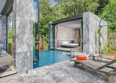 Modern Hillside Sanctuary with Pool