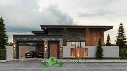 ขาย Brand New Modern Luxury Pool Villa 3 ห้องนอน 4 ห้องน้ำ 298 ตรม ชัยพฤกษ์ พัทยา / OP-0014T