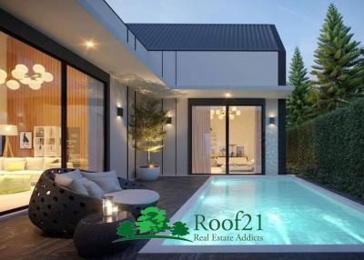 Brand new 3BR Modern Nordic style Pool Villa 328 sq.m only 8.9 MB/ OP-0147D