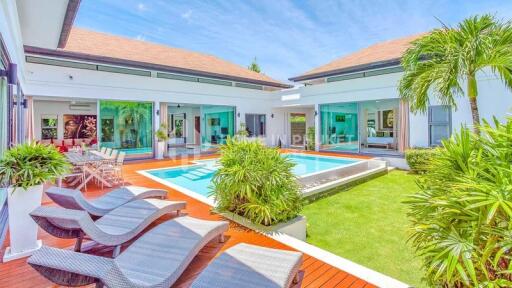 Standalone Modern 4-Bed Pool Villa in Nai Harn