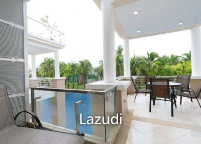 BLUE LAGOON : Immaculately presented 2nd floor 2 bed condo overlooking large swimming pool lagoon.