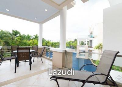 BLUE LAGOON : Immaculately presented 2nd floor 2 bed condo overlooking large swimming pool lagoon.