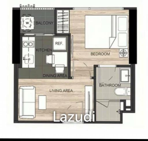 1 Bed 26 Sqm The LINE Jatujak - Mochit For Sale