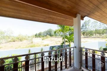 Panoramic Countryside View : 3 Bed Villa with Pool in Pak Nam Pran