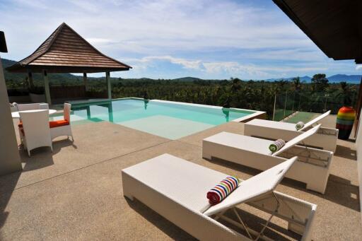 Modern sea view pool villa for sale - Mae Nam - Koh Samui - Suratthani