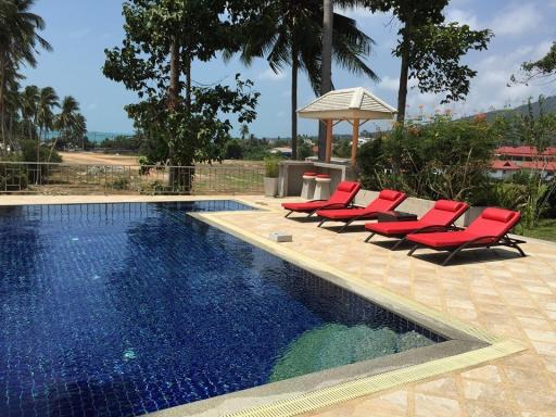 Resort Freehold 500m to the beach in Lamai 1 House 4 Bungalows with Sea View