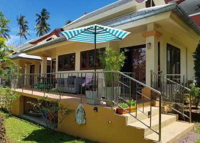 Resort Freehold 500m to the beach in Lamai 1 House 4 Bungalows with Sea View