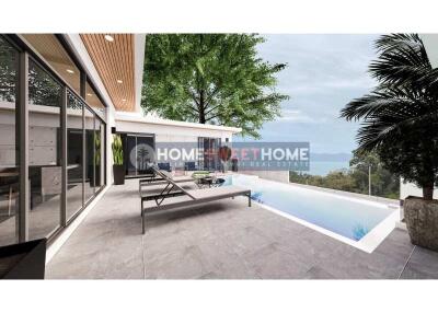 CONTEMPORARY 3 BED SEA VIEW VILLA FOR SALE - BOPHUT - KOH SAMUI