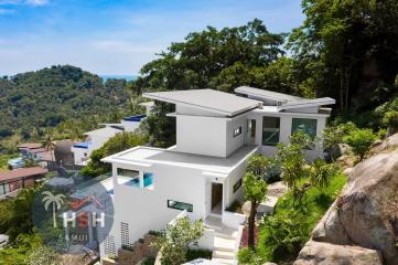 PANORAMIC SEA VIEW 4 BEDROOM VILLA FOR SALE ON SAMUI