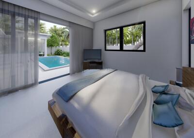 Six beautiful modern villas in a coconut garden