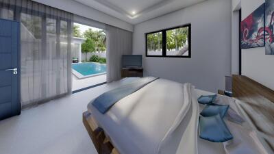 NEW LUXURIOUS VILLA IN A COCONUT AREA FOR SALE - LAMAI-KOH SAMUI