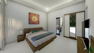 NEW LUXURIOUS VILLA IN A COCONUT AREA FOR SALE - LAMAI-KOH SAMUI