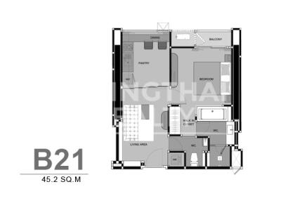 For RENT : Rhythm Sukhumvit 44/1 / 1 Bedroom / 1 Bathrooms / 46 sqm / 38000 THB [4545191]