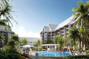 Own a luxury condo and get passive income 6% per year with Wyndham hotel jomtien