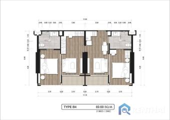 High rise condominium on Pratamnak hill, located near the beach only 250 meters.