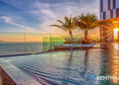 The Riviera monaco 2 ห้องนอน 2 ห้องน้ำ 90 ตร.ม. วิวทะเล ห้องพร้อมอ่างจากุชชชี่ริมระเบียง