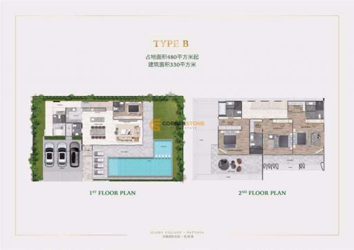 บ้านหลังนี้มี 4 ห้องนอน  อยู่ในโครงการชื่อ Glory Village Pattaya  ตั้งอยู่ที่ ห้วยใหญ่