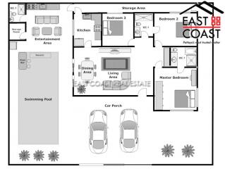 SP5 Village House for rent in East Pattaya, Pattaya. RH8680