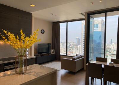 For RENT : The ESSE Asoke / 2 Bedroom / 2 Bathrooms / 75 sqm / 55000 THB [9548691]