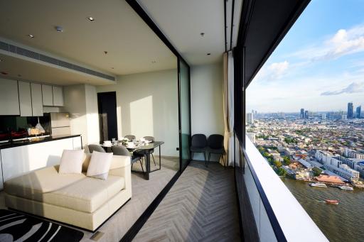 For RENT : Chapter Charoennakhorn-Riverside / 2 Bedroom / 2 Bathrooms / 79 sqm / 68000 THB [R11133]