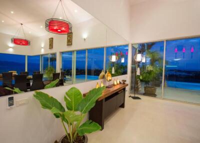 Upper Luxury Villa 2 Story Sunset Sea View in Plai Laem