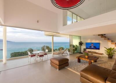 Upper Luxury Villa 2 Story Sunset Sea View in Plai Laem