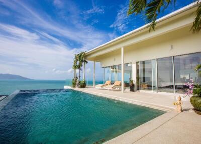 Upper Luxury Villa 2 Story Sunset Sea View in Plai Laem