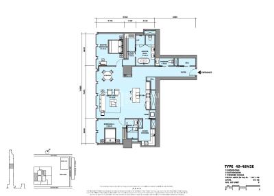 For RENT : The Ritz - Carlton Residences at MahaNakhon / 3 Bedroom / 2 Bathrooms / 150 sqm / 165000 THB [9531998]