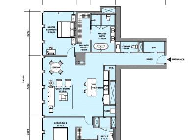 For RENT : The Ritz - Carlton Residences at MahaNakhon / 2 Bedroom / 3 Bathrooms / 150 sqm / 165000 THB [10597202]