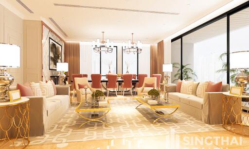 For RENT : Sindhorn Residence / 2 Bedroom / 3 Bathrooms / 225 sqm / 250000 THB [8132472]