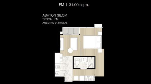 For SALE : Ashton Silom / 1 Bedroom / 1 Bathrooms / 32 sqm / 8500000 THB [8972524]