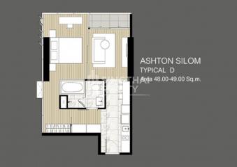 For SALE : Ashton Silom / 1 Bedroom / 1 Bathrooms / 49 sqm / 11900000 THB [S10151]