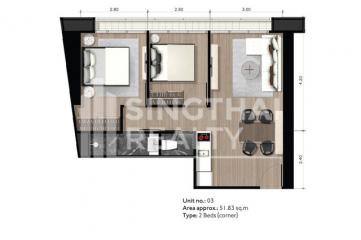 For SALE : Park Origin Phromphong / 2 Bedroom / 1 Bathrooms / 53 sqm / 12900000 THB [4418879]