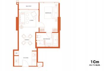 For SALE : KHUN by YOO inspired by Starck / 1 Bedroom / 1 Bathrooms / 51 sqm / 19500000 THB [7117407]