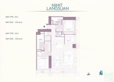 For SALE : Nimit Langsuan / 2 Bedroom / 2 Bathrooms / 129 sqm / 52000000 THB [7309577]